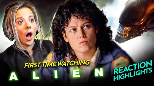 Mia is creeped out by Alien (1979) movie reaction first time watching