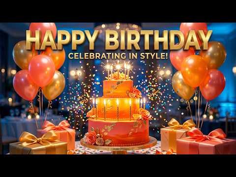 Happy Birthday To You 🎉🎂 | Beautiful Birthday Celebration with Cake, Candles, Balloons & Sweet Wish