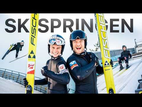 SASCHA HUBER lernt SKISPRINGEN 😱 Trainiert mit WELTMEISTER! 🇦🇹