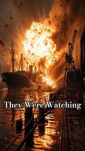 They Watched a Ship Burn… Then It Exploded