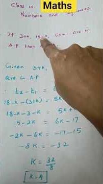 class 10 maths # numbers and sequences# arithmetic progression #