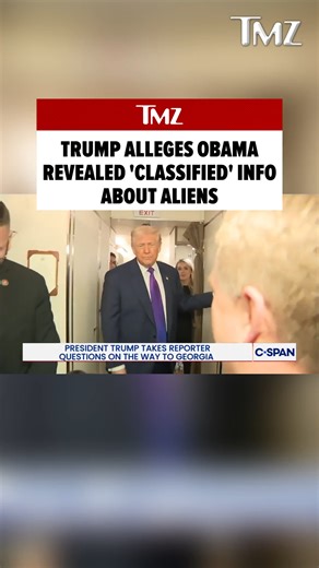 👀🛸 Trump claims Obama exposed classified alien info | TMZ