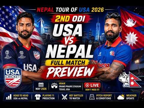 LIVE: Nepal vs USA ODI | Full Match Score & Updates