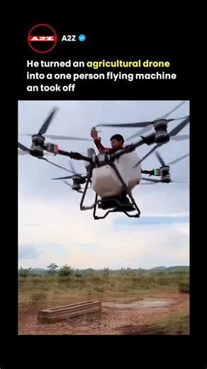 He Turned a Giant Farming Drone into a Passenger Aircraft