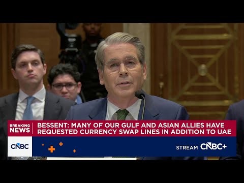 Bessent: Many of our Gulf and Asian allies have requested currency swap lines in addition to UAE