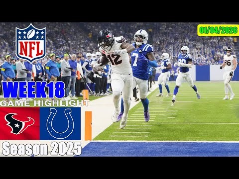 Houston Texans vs Indianapolis Colts WEEK18 | Game Highlights | NFL Season 2026
