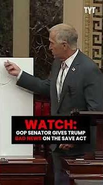 WATCH: Thom Tillis Gives Trump BAD NEWS