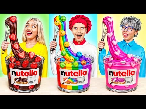 Me vs Grandma vs Chef Cooking Challenge! Smart Food Hacks & Tricks by YUMMY JELLY