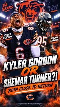 Kyler Gordon Or Shemar Turner?! 👀 Bears Have A HUGE Roster Decision