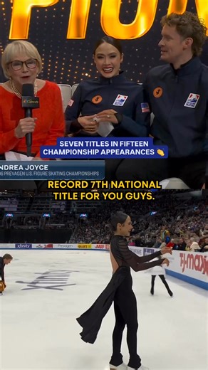 Madison Chock & Evan Bates are taking it ALL in after a record-breaking ice dance victory at the U.S. Figure Skating Championships. 🥹 | NBC Olympics & Paralympics