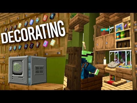 New Job?/Decorating My Minecraft House! - Let's Play Minecraft 692