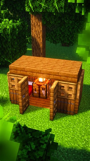 Minecraft 4x2 Starter House....🤔 (Sunflower) #minecraft #shorts