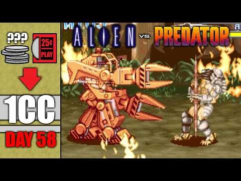 Can I Beat ALIEN vs PREDATOR on 1 Quarter?! A 1CC Journey (Day 58 of 60)