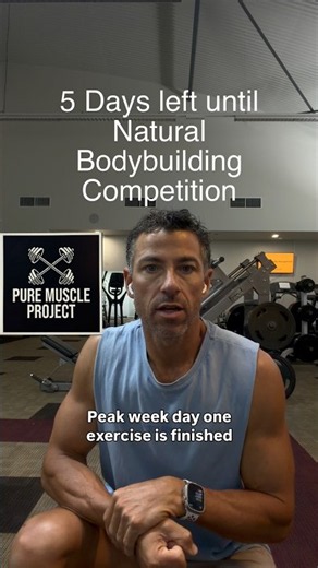 Natural Bodybuilding Competition Prep 5 Days to go