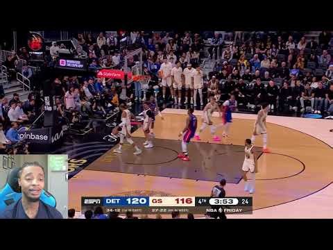 FlightReacts To WARRIORS vs PISTONS Full Game Highlights – January 30, 2026 | NBA Season!