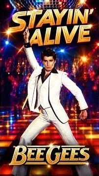 Bee Gees – Stayin’ Alive | The Iconic Sound of Saturday Night Fever 🕺#music #stayinalive #hitsong