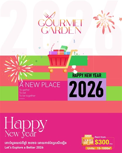 Celebrate New Year 2026 at Gourmet Garden Mall