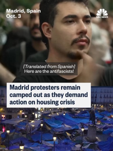 Thousands of housing protesters flooded the streets of Madrid to demonstrate against Spain's worsening housing crisis, a day after parliament rejected the government's latest attempt to address growing public concerns over soaring housing costs.