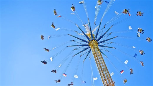 Six Flags riders stranded midair after operator halts 200-foot swing ride