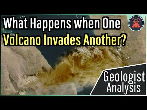 What Happens when One Volcano Invades Another?