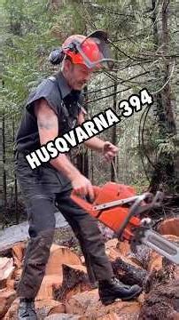 Husqvarna 394 #logger #husqvarna #timberfaller #firewood #axes #buckin #bbr #chainsaws