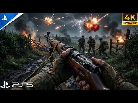 (PS5) OPERATION TONGA - D-Day Farmhouse Assault In Normandy - Campaign Mission-Ep 01 [4K60FPS]