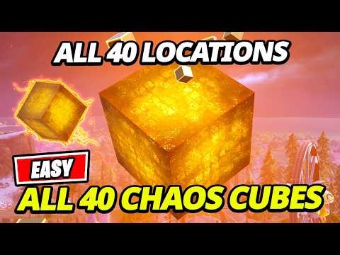 Find and Collect ALL 40 Chaos Cubes LOCATIONS - Fortnite