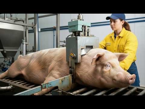 Inside A Pig Processing Factory | How Pigs Are Turned Into Sausages (Full Process) #porkprocessing