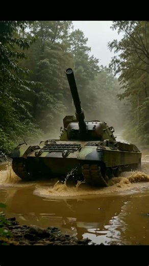 Ultimate Power War Tank Smashes Through Jungle Terrain#wartank#power#shorts