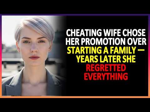 Cheating Wife chose her promotion over starting a family — years later she regretted everything