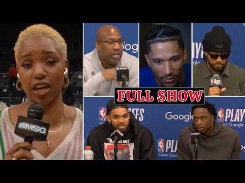 FULL Knicks Postgame Interviews & Analysis vs Hawks in Gm 4 | Monica, Brown, OG, Brunson, Hart & KAT
