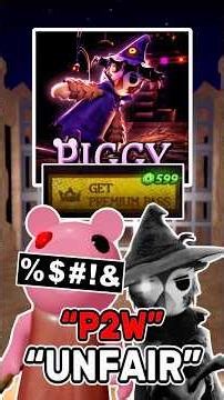 ROBLOX PIGGY PLAYERS ARE MAD ABOUT THIS P2W UPDATE.. 🐷🤬 #roblox #piggy #piggyupdate #shorts