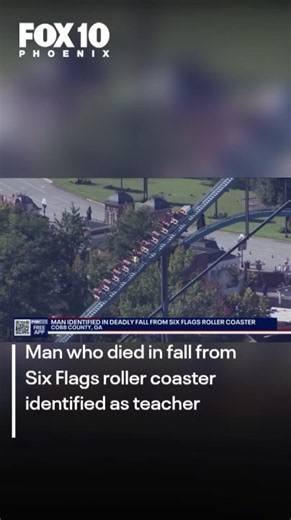 Authorities have identified the 42-year-old Atlanta teacher who was killed in a fatal roller coaster accident on Monday at Six Flags in Georgia. Early indications show that Hassan Jihad Ibn Kariem was thrown from the Goliath roller coaster and struck other people before falling to his death. Click the link in our bio for more. #sixflags #rollercoaster #georgia #fox10phoenix