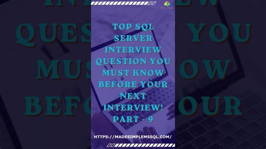 SQL Server Interview Questions | #sql #education #sqlserver | Made Simple MSSQL | MadeSimpleMSSQL