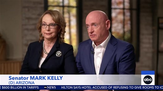 Sen. Mark Kelly and his wife, former congresswoman Gabby Giffords, sit down with Rebecca Jarvis, firing back at Secretary Pete Hegseth’s censure: “I have a right, just like every other American, to say what I think, what I believe.” | Good Morning America