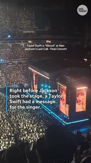 Mixed reactions to Taylor Swift video appearance at Alan Jackson farewell concert