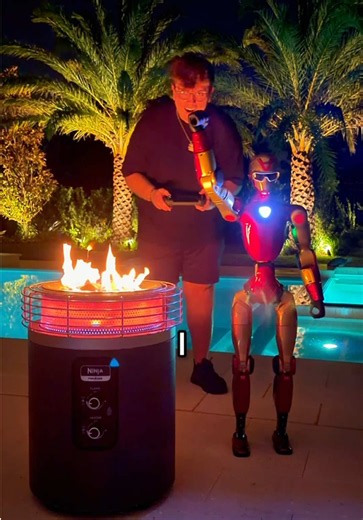 I made my $7,000 robot test FIRE! 🤖🔥 @Ninja Kitchen #NinjaFireside360 #NinjaPartner