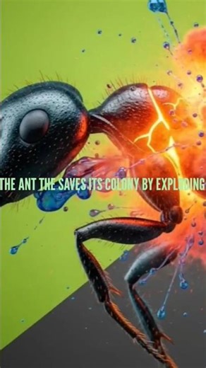 Meet the tiny ant that explodes itself to save the entire colony #animalfacts #animalmoments