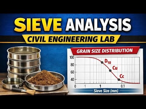 Sieve Analysis Experiment | Grain Size Distribution Test | Civil Engineering Lab