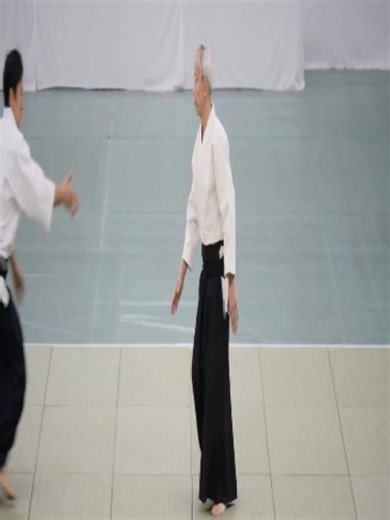 Aikido Master UESHIBA Moriteru Doshu at All Japan Demonstration