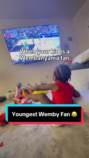 Wemby's Youngest & Biggest Fan Found!