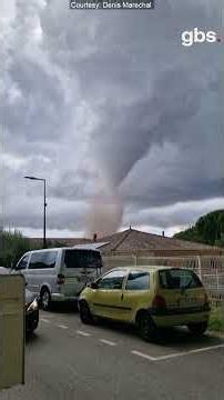Massive Tornado Spotted Over French Village During Violent Storm | GBS News | AL1C
