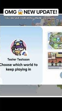 ‼️THERE IS A BIG NEW UPDATE COMING SOON TO TOCA BOCA 😱YOU CAN FINALLY SAVE YOUR WORLD ONLINE ￼⚠️