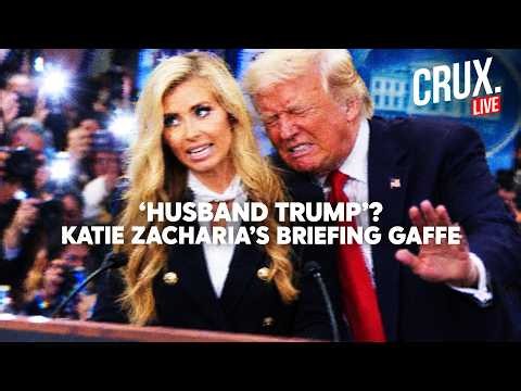 US LIVE | Trump Gets Unexpected ‘Husband’ Title As Katie Zacharia Makes Awkward White House Gaffe