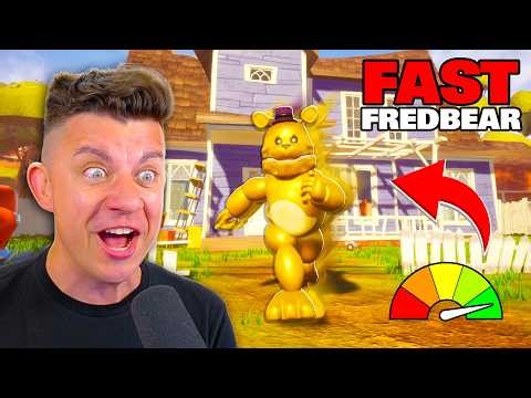 HE'S SO FAST! Fast Fredbear (Hello Neighbor Mod)