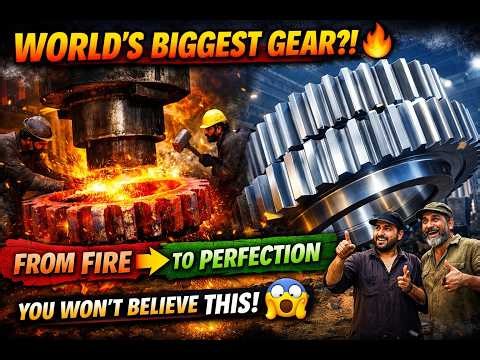 🔥 WORLD’S LARGEST GEAR! Forged in Pakistan’s Most Dangerous Factory! ⚙️ 😱 You Won’t Believe