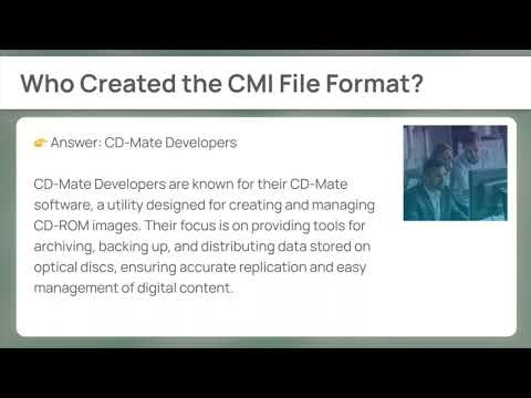 Opening Cmi Files (Windows Setup)