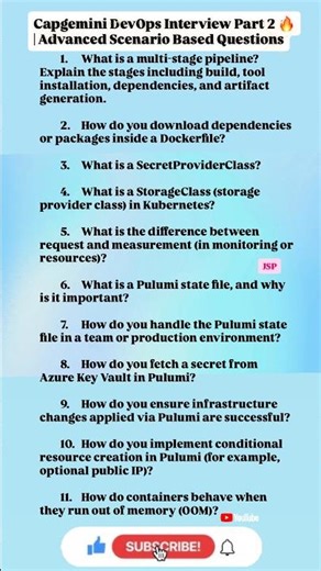 Capgemini DevOps Interview Part 2 🔥 | Advanced Scenario Based Questions