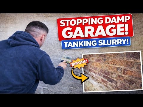 DIY Tanking Slurry | Fixing Severe Damp | Garage Makeover Part 1