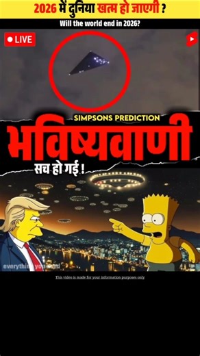 Simpsons भविष्यवाणी सच हो गई 😱 | Simpsons Alien Prediction | #shorts #dailyfacts